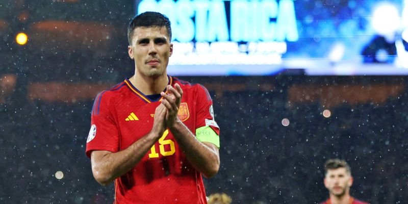 Rodri là một ngôi sao tại Euro 2024 của tuyển Tây Ban Nha